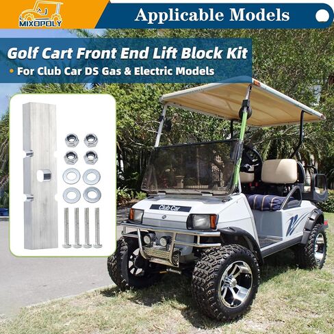 Golf Cart Front End Lift Block Kit Direct Fit for Club Car DS Gas & Electric(Not for Precedent) in Kuwait