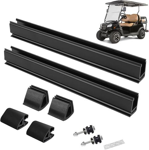 مجموعة مشابك الزجاج الأمامي لعربة الجولف لسيارة النادي السابقة تناسب أنبوب 1 × 1 بوصة OEM#101444101،102005801 تتضمن مشابك وشاح الزجاج الأمامي مقاس 12.6 بوصة، ومشابك تثبيت الزجاج الأمامي، وأسفل الزجاج الأمامي in Kuwait