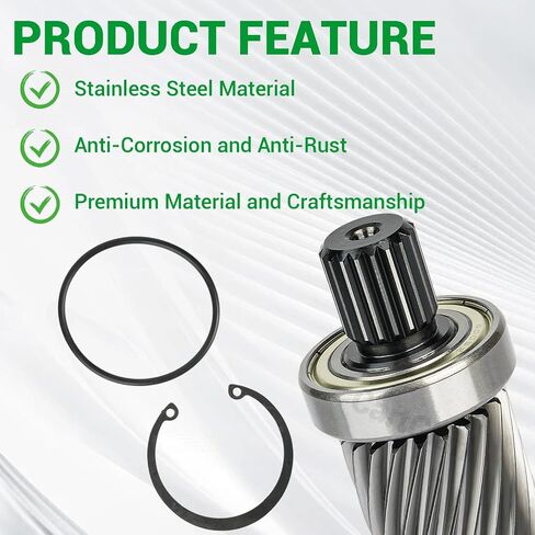 EZGO TXT Input Shaft Kit, Golf Cart Input Shaft Kit Include O-Ring Seal, Clasp Spring Suitable for 1994-Up EZGO TXT Electric and 1988-1990 EZGO Marathon Golf Carts, OEM# 26926G01, 612556 in Kuwait