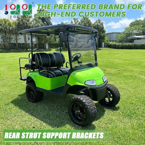 دعامات دعم خلفية لعربة الجولف شديدة التحمل 10L0L لسقف EZGO RXV الطويل (يناسب الموديلات العلوية الطويلة مقاس 88 بوصة فقط)، دعامة دعامة خلفية متينة وأداء طويل الأمد in Kuwait