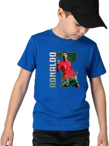 Portugal Kids T-Shirt – Soccer Fan Tee – Youth Shirt Boys & Girls – WC 2026 Style in Saudi Arabia