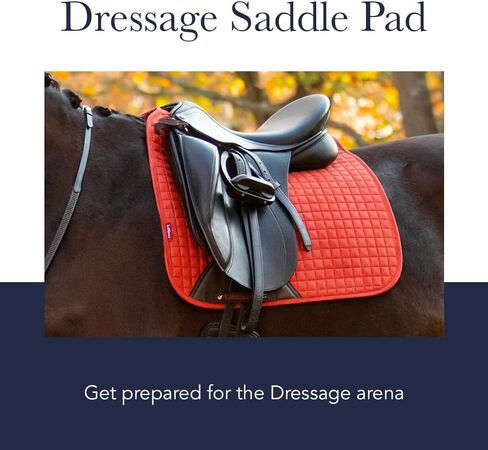 وسادة سرج مربعة من السيليكون من LeMieux Dressage X Grip - وسادات سرج للخيول - معدات وإكسسوارات ركوب الفروسية (كحلي - كبير) in Kuwait