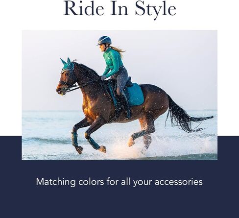 وسادة سرج مربعة من السيليكون من LeMieux Dressage X Grip - وسادات سرج للخيول - معدات وإكسسوارات ركوب الفروسية (كحلي - كبير) in Kuwait
