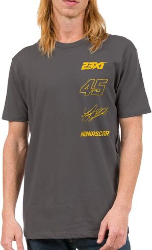 Junk Food Men's Nascar-Driver Sponsors Stacked Logos-Adult Sports Fan Short Sleeve Tee Women in Kuwait