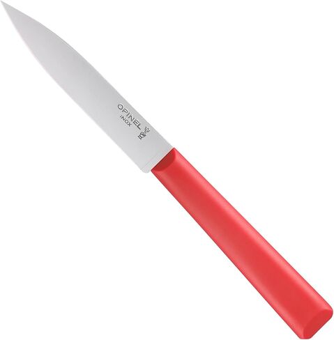 Opinel Les Essentials+ رقم 312 سكين التقشير، مقاوم للتآكل + آمن للاستخدام في غسالة الأطباق، صنع في فرنسا، أحمر in Kuwait