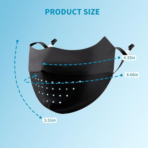 4 PCS UV Protection Face Mask, UPF 50+ Ice Silk Washable Reusable Sun Sunscreen Masks for Women in Kuwait