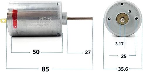 RS-545SH-22100 Mini RS-545 موتور تيار مستمر 12 فولت 18 فولت 24 فولت 8500 دورة في الدقيقة مايكرو 36 مللي متر فرشاة الكربون محرك كهربائي 27 مللي متر رمح طويل in Kuwait