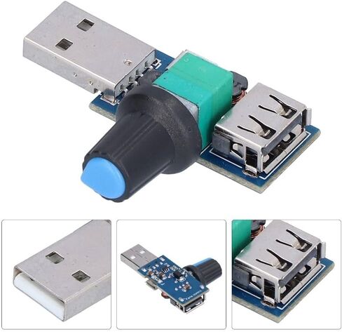 4Pcs USB Fan Stepless Speed Controller - DC 5V Mini USB Fan Stepless Governor 5W in Kuwait