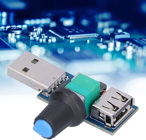 4Pcs USB Fan Stepless Speed Controller - DC 5V Mini USB Fan Stepless Governor 5W in Kuwait