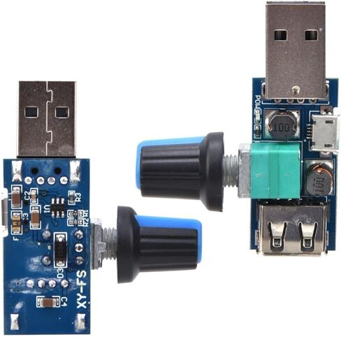 4Pcs USB Fan Stepless Speed Controller - DC 5V Mini USB Fan Stepless Governor 5W in Kuwait