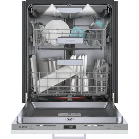 Bosch Benchmark Series 24 in. Custom Top Control Tall Tub Dishwasher with Stainless Steel Tub, 39 dBA SHV9PCM3N in Kuwait