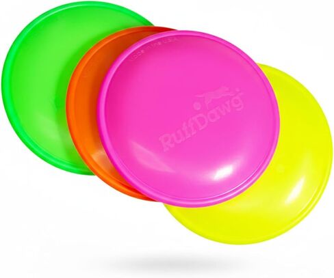 Ruff Dawg K9 FlyerJR – Durable, Flexible Flying Disc Dog Toy for Fetch – Safe for Teeth & Gums – High-Visibility Neon Colors – Ideal for Outdoor Play & Exercise in Kuwait