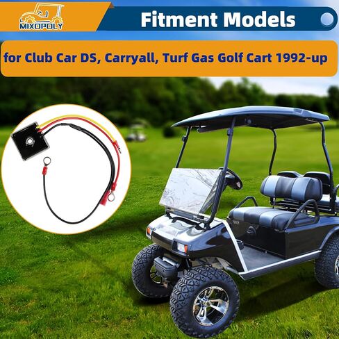 Golf Cart Voltage Regulator Rectifier for Club Car DS, Carryall, Turf 1992-up Gas Models, Replace OEM 102711201 1015777 6355 in Kuwait