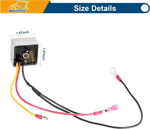 Golf Cart Voltage Regulator Rectifier for Club Car DS, Carryall, Turf 1992-up Gas Models, Replace OEM 102711201 1015777 6355 in Kuwait