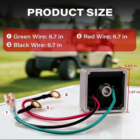 Golf Cart Voltage Regulator Rectifier, Fits 1994-Up Gas EZGO TXT, OEM# 27739-G01 in Kuwait