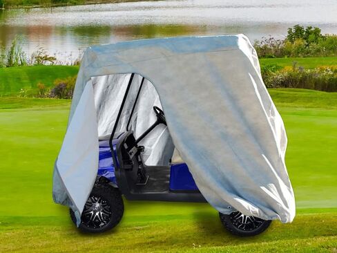 غطاء عربة الغولف عالي التحمل مقاوم للماء من CarsCover 2 أغطية للركاب لسيارة النادي C440LX / C440SE / C840 / DS/Deluxe Villager 2 / إصدار سابق/Signature Edition in Kuwait
