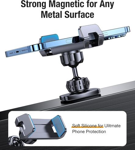 Coolpow Magnetic Phone Holder for Gym【6*N55 Strong Magnets】 Magnetic Phone Mount Attach to Metal Surface, Golf Cart Phone Holder Magnet for Men Women with Smartphones 4.7-7", Gifts for Golfers in Kuwait