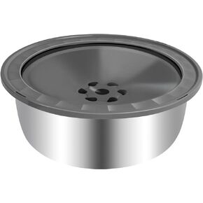 No Spill Dog Water Bowl, 3.5L Large Slow Drinking Pet Water Dish, Non Spilling Stainless Steel Messy Drip & Splash Proof Water Feeder Dispenser Slobber Stopper for Dogs