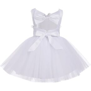 IDOPIP Flower Girl Butterfly Tutu Dress for Kids Baby Princess First Communion Wedding Birthday Party Pageant Baptism Dresses