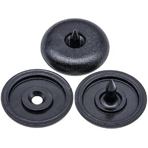 Rexka 2 Sets Front Top & Bottom Buttons Seat Belt Buckle Stop for BMW Mini 72111950829 72111917406