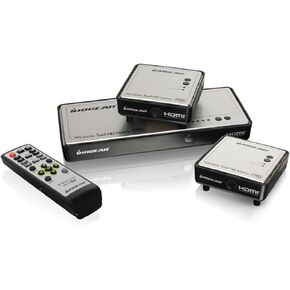 IOGEAR HDMI Wireless 5x2 Matrix Switch w/ 1 Additional Receiver - Full HD 1080p Video Up To 200 Feet - Simultaneously To Up To 5 HDTVs - 5.1 CH Digital Audio - HDCP 2.0 - Plug n Play - GWHDMS52MBK2