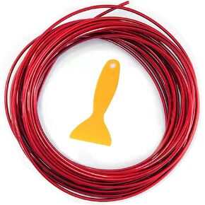 Carmoeignin 5M Car Interior Trim Strips,16 Feet Universal Car Pinstriping Filler Insert Strips Styling Dashboard Decorative DIY Flexible Strip Garnish Accessory with Installing Tool (Gold)