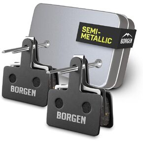 Borgen 2 Pairs Bike Brake Pads, Bicycle Brake Pads Compatible with Tektro TRP Bicycle Brakes Pads Suitable for Auriga, Orion, Gemini, Draco/Hylex, Hywire