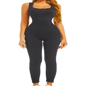 Sliot Unitard Jumpsuits for Women Tummy Control Long Bodysuits for Women Full Length Yoga Full Body Suit Compression Jumpsuit