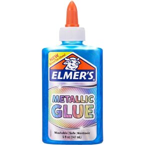 Elmer's Metallic School Glue, 5 Ounces, Blue