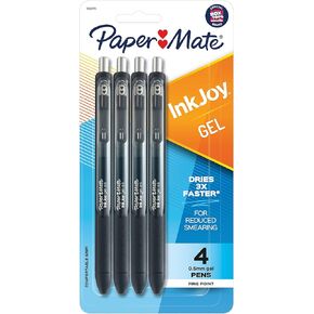 Paper Mate InkJoy Gel Pens, Fine Point, Black, 8 Count