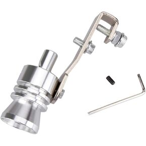 Dromedary Universal Color Chrome Size L Turbo Sound Noise Exhaust Muffler Pipe Whistle/Fake Blow off valve BOV Simulator Whistler