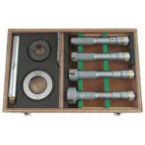 Mitutoyo 368-918 Holtest Vernier Inside Micrometer, Complete Unit Set, 0.8-2" Range, 0.0002" Graduation, +/-0.00015" Accuracy