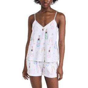 Women's Boxer Tank Pj Set, Champagne Wedding, 3X