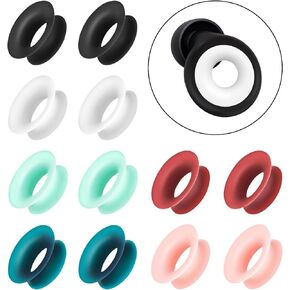 12pcs Mute Style Pack for Earplugs Quiet Earplugs Mute Style Accessories - Extra 5 dB Noise Reduction Silicone Earplugs Mute Style Pack, 6 Colors (Earplugs NOT Included)