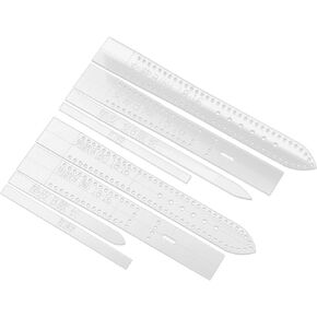 LIFKOME 8 Pcs Watch Strap Template Leather Pattern Stencil Watchband Template for DIY Craft Women Watchband Template Clear Watchband Template Leather Strap Acrylic Leather Goods Tool Man