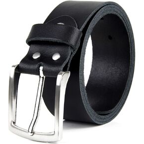 Frentree Genuine Leather Belt for Men, Black, Classic, 1.5", MADE IN GERMANY