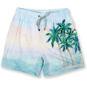 The Endless Summer Men's Swim Shorts Dry Fast 4 Ways Stretch Swimming Trunk with Cool Prints