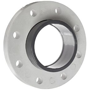 Spears 854-040 Glass-Filled PVC Pipe Fitting, Van Stone Flange, Class 150, Schedule 80, 4" Socket