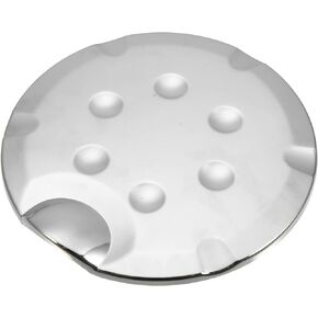 X AUTOHAUX Chrome Plated Fuel Tank Filler Cap Cover Decoration for Ford F-150 2009-2014 Stick-on Gas Door Filler Cover Silver Tone