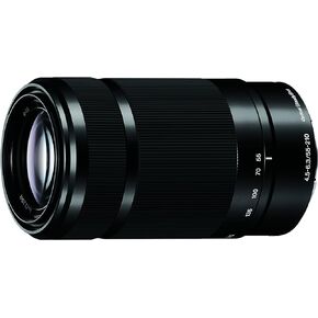 Sony E 55-210mm F4.5-6.3 Lens for Sony E-Mount Cameras - Black (Renewed)