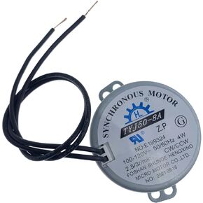 TYJ50-8A Synchronous Motor AC 100-120V 50/60Hz 4W 2.5-3rpm/min CW/CCW with UL