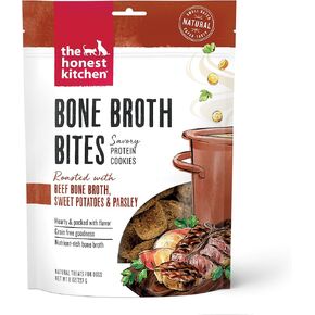 لدغات مرق العظام من The Honest Kitchen: مشوية مع مرق عظام الدجاج والجزر، كيس 8 أونصة in Kuwait