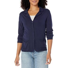 Majestic Filatures Women's Majestic Filaturesorganic Cotton Stretch Three Button Blazer