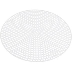 Artibetter 10 قطع قماش فارغة شبكة هوب غزل الصوف عبر غرزة هوب واضح المحافظ DIY مجموعات المحفظة عبر غرزة شبكات 3D ثلاثي الأبعاد التطريز زهرة المجلس الأبيض