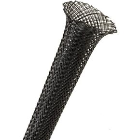 Techflex 1/2" Expandable Sleeving 25 ft. Black