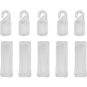 LBTODH 10PCS Window Blinds Replacement Parts Clear Blind Wand Tilt Hook and Handle Grip Fixture for Home Blinds Curtains Tilt Wand Repair