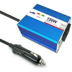 150W Car Power Inverter,12V DC to 110V AC Converter with 2.1A 1A Dual USB Ports Charger Adapter Car,Car Plug Adapter Outlet for Laptop Phone,iPad,Camera,Camping Outdoor
