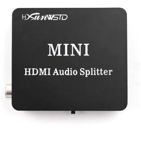 HDMI Audio Splitter Adapter HDMI to HDMI and Optical TOSLINK SPDIF +3.5mm Audio Analog Audio Converter