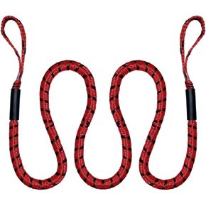 7FT Boat Bungee Dock Line,Mooring Rope,Marine Anchor Line Boat Supplies Accessory for Docking Pontoon Boat,Seadoo,Bass Boat,Jet Ski,Kayak,Watercraft,Yamaha WaveRunner,Dinghy,Fishing Boat (Black)
