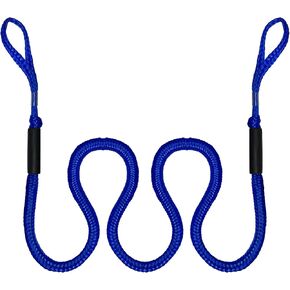 7FT Boat Bungee Dock Line,Mooring Rope,Marine Anchor Line Boat Supplies Accessory for Docking Pontoon Boat,Seadoo,Bass Boat,Jet Ski,Kayak,Watercraft,Yamaha WaveRunner,Dinghy,Fishing Boat (Black)